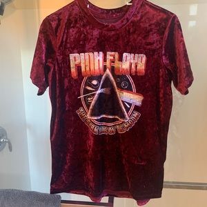 Forever 21 Velvet Pink Floyd Shirt, size small